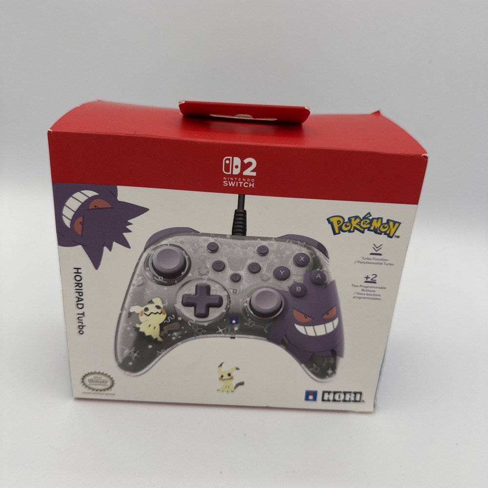 HORIPAD‎ Turbo Pokemon Gengar & Mimikyu Wired Controller for Nintendo Switch 2